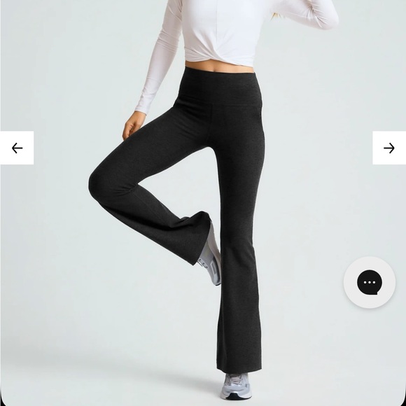 Beyond Yoga Pants - Beyond Yoga Grey Flair Pants - S